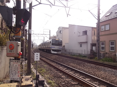 横須賀線の踏切